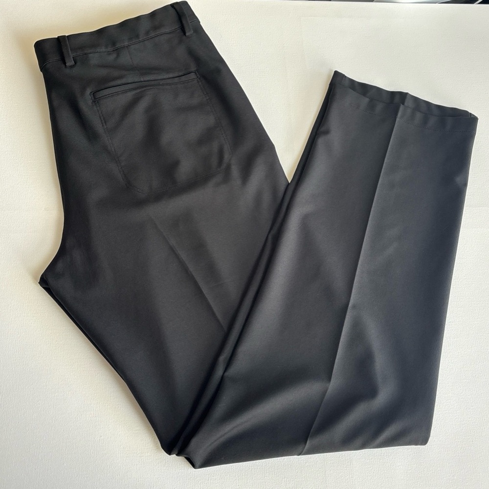 Greg Norman Pants Mens 36x33 Black Everbest Performance Chino Preppy Sporty Golf